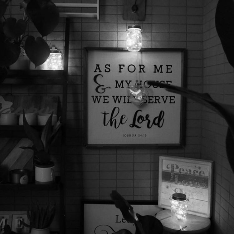 10燈珠 太陽能梅森瓶蓋燈 戶外庭院LED裝飾吊燈 不包含瓶身