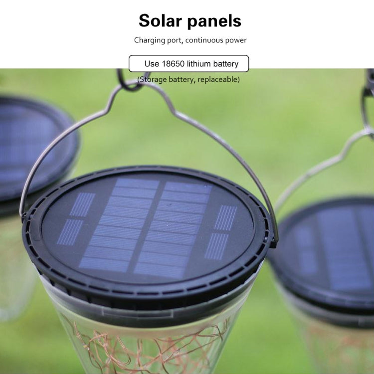 太陽能錐形星空燈 戶外庭院LED裝飾吊燈 IP55防水