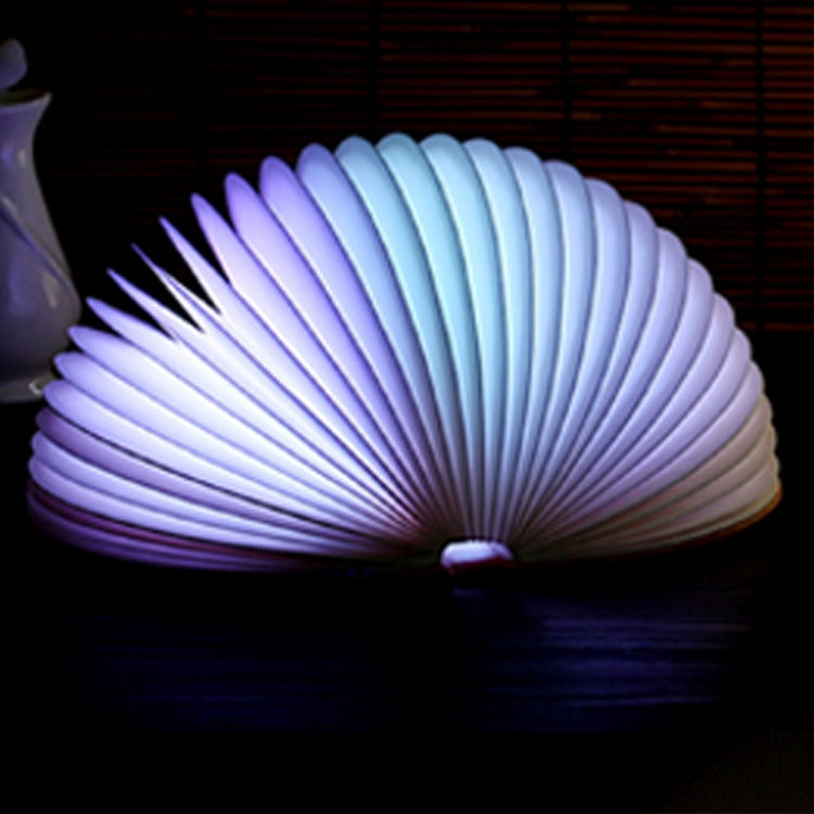 創意LED半圓書本燈七彩調光小夜燈 USB充電 帶遙控器