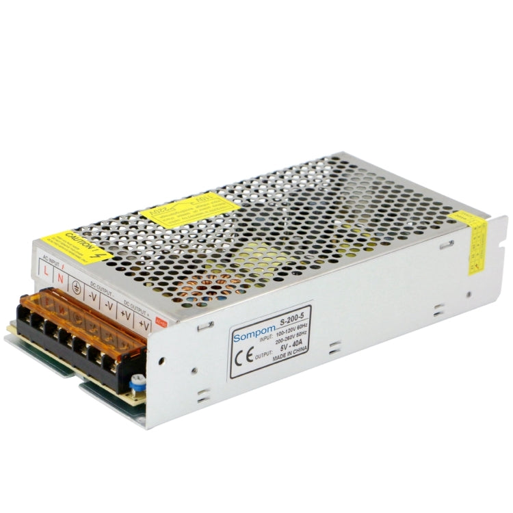 上普SOMPOM S-200-5 200W 5V 40A開關電源 LED显示屏電源 監控電源