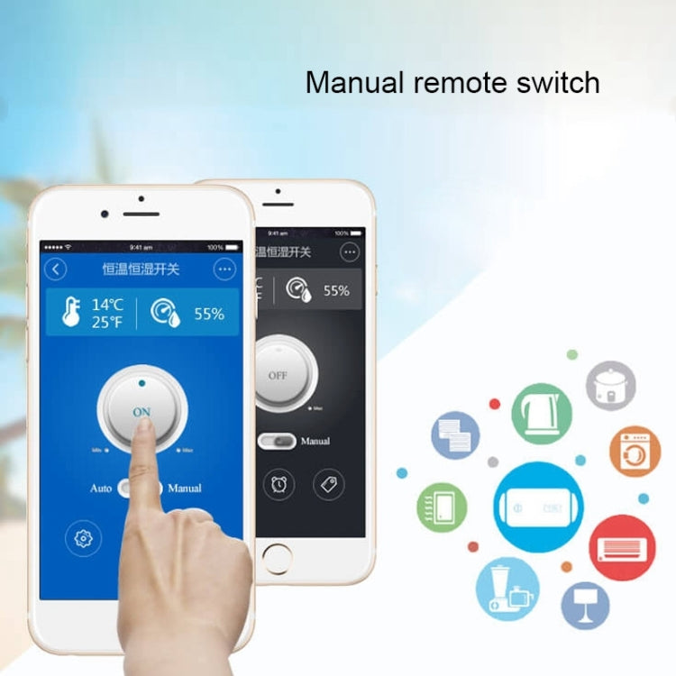 易微聯wifi智能家居溫控器APP遠程遙控開關Google home溫濕傳感器