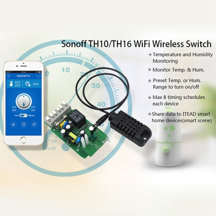 易微聯wifi智能家居溫控器APP遠程遙控開關Google home溫濕傳感器