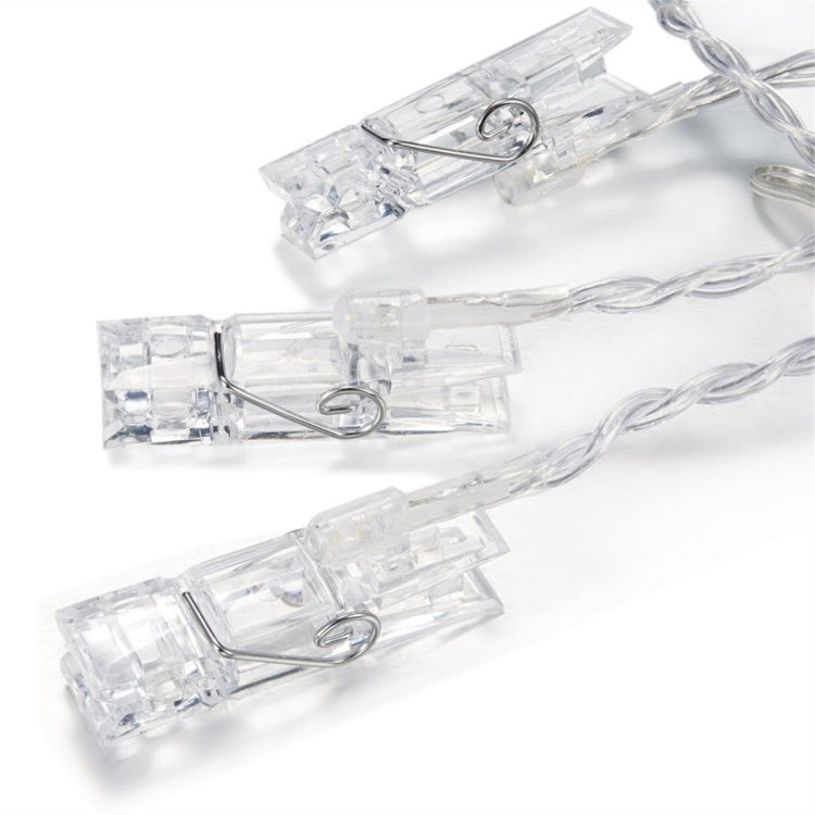 1.5米 10燈珠 LED相片夾子燈 電池盒供電