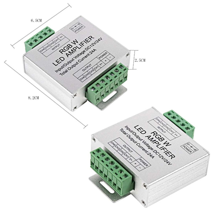 鋁殼 RGBW放大器 LED控制器 DC12-24V