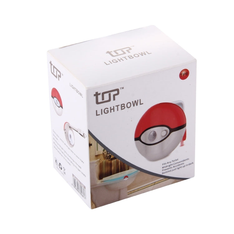 皮卡丘精靈球馬桶燈 感應燈 多模式7色光