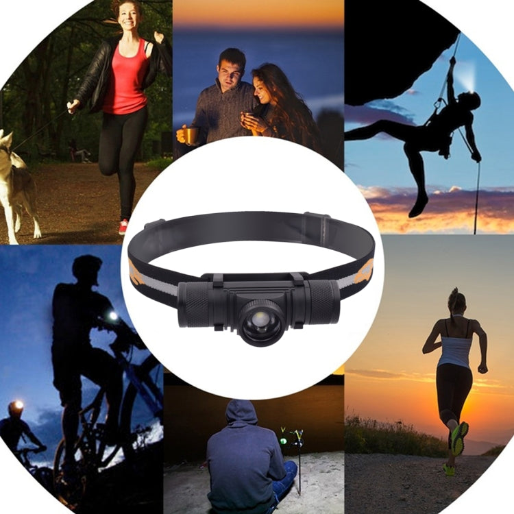 D20 5瓦 XML-2燈珠 1200流明 USB充電 LED旋轉調焦單頭頭燈