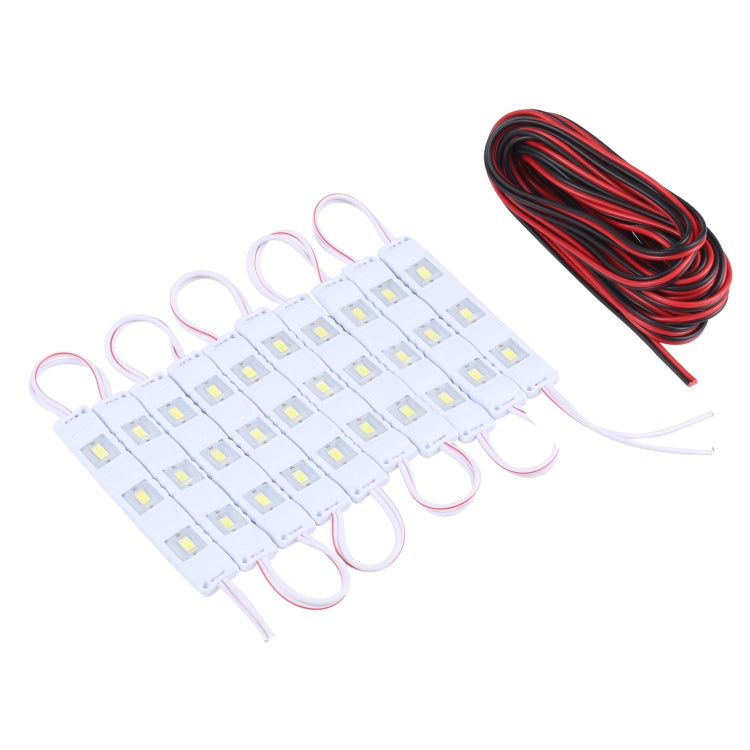30燈 5630 SMD LED模組 防水白光裝飾燈 DC12V 5米紅黑線