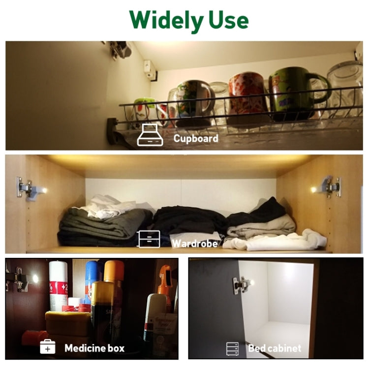 0.3W 通用LED鉸鏈傳感器燈 櫥櫃夜燈自動開/關燈泡