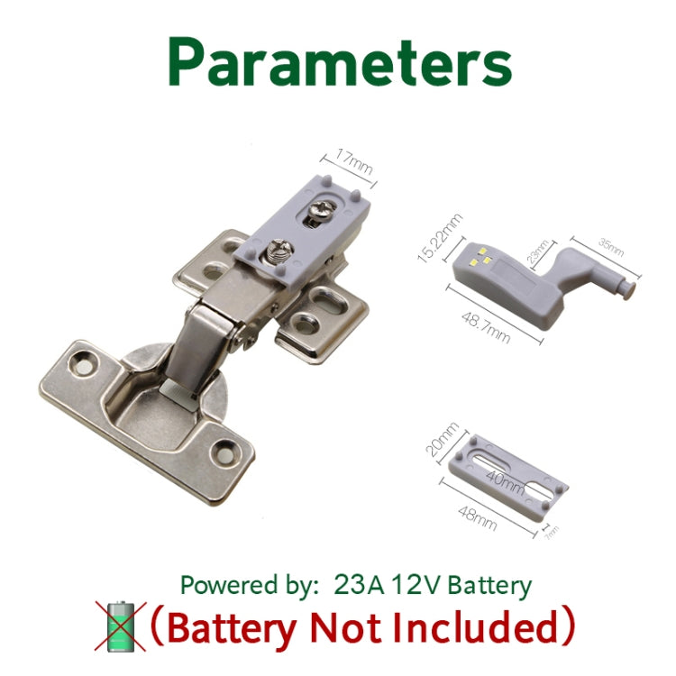 十個賣 0.3W 通用LED鉸鏈傳感器燈 櫥櫃夜燈自動開/關燈泡