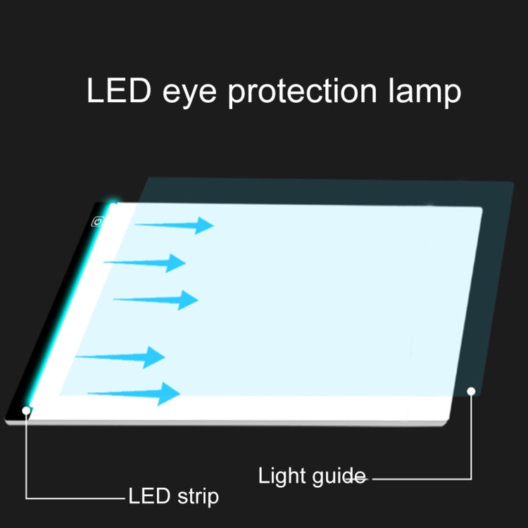 5W 5V LED三檔調光A4拷貝台 動漫繪圖素描畫板臨摹台