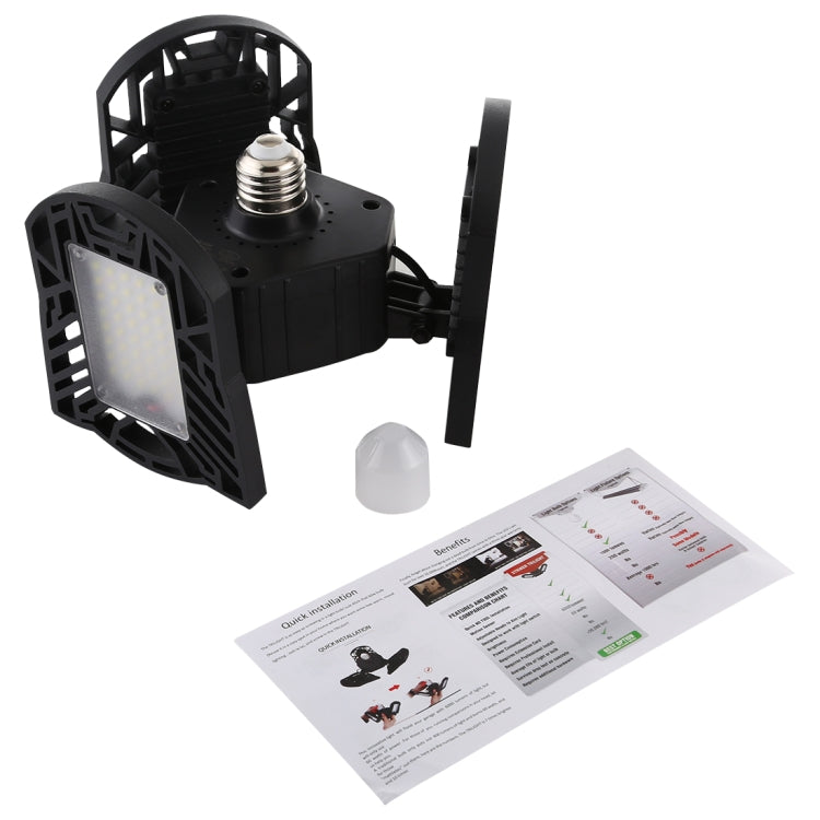 60W E27 LED燈110V 220V LED燈泡可變形大功率照明，適用於倉庫工廠車庫地下室健身房