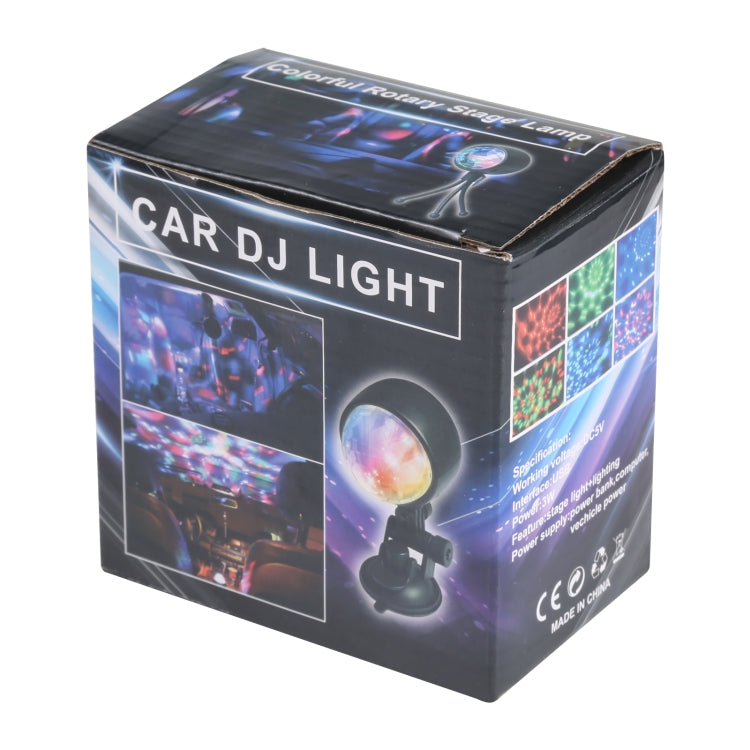 3W USB 七彩旋轉舞台LED燈