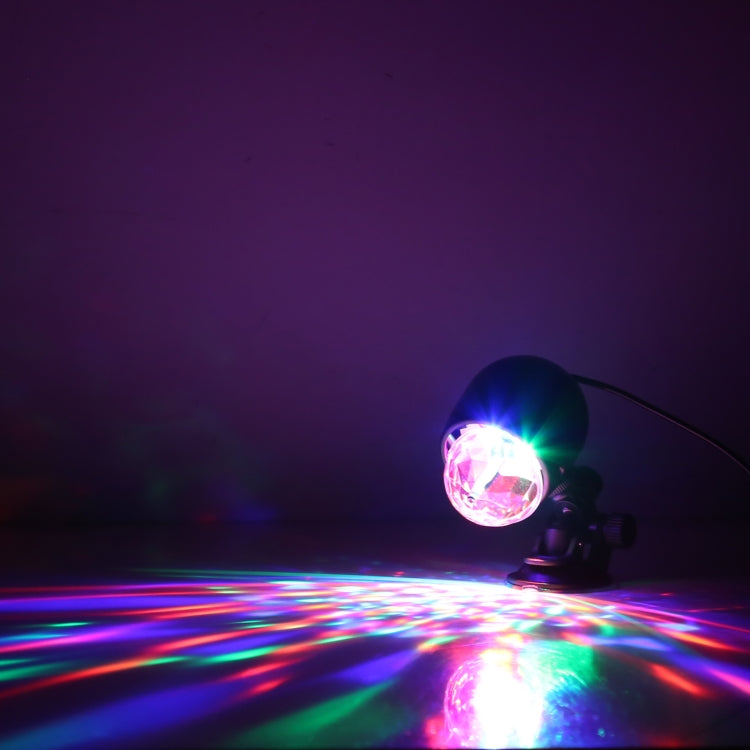 3W USB 七彩旋轉舞台LED燈