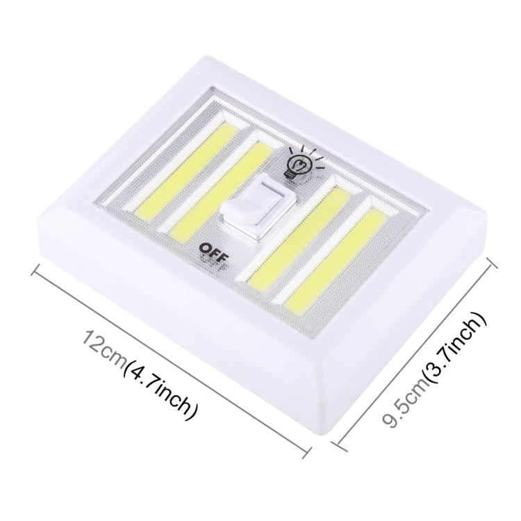 LED COB開關燈 壁燈 帶4個COB燈珠 白光