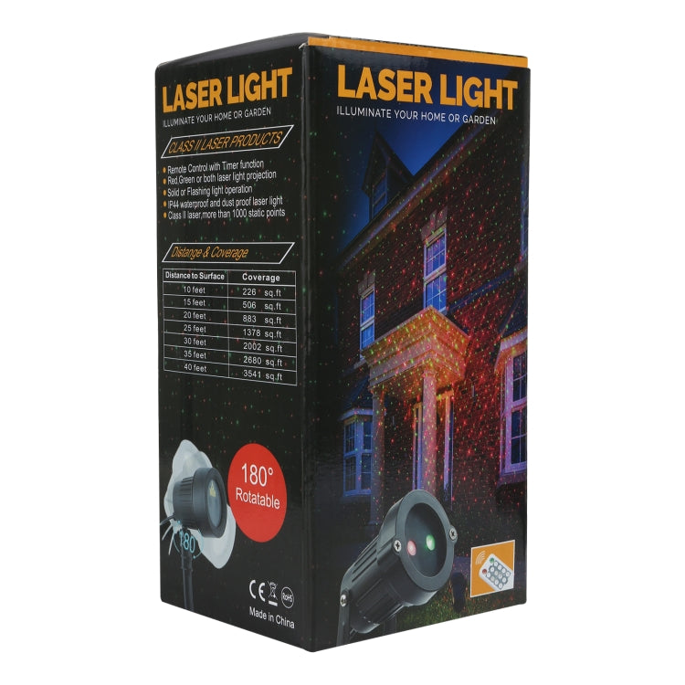 LED戶外庭院靜態漫天星激光投影裝飾燈 IP44防水帶遙控，歐規