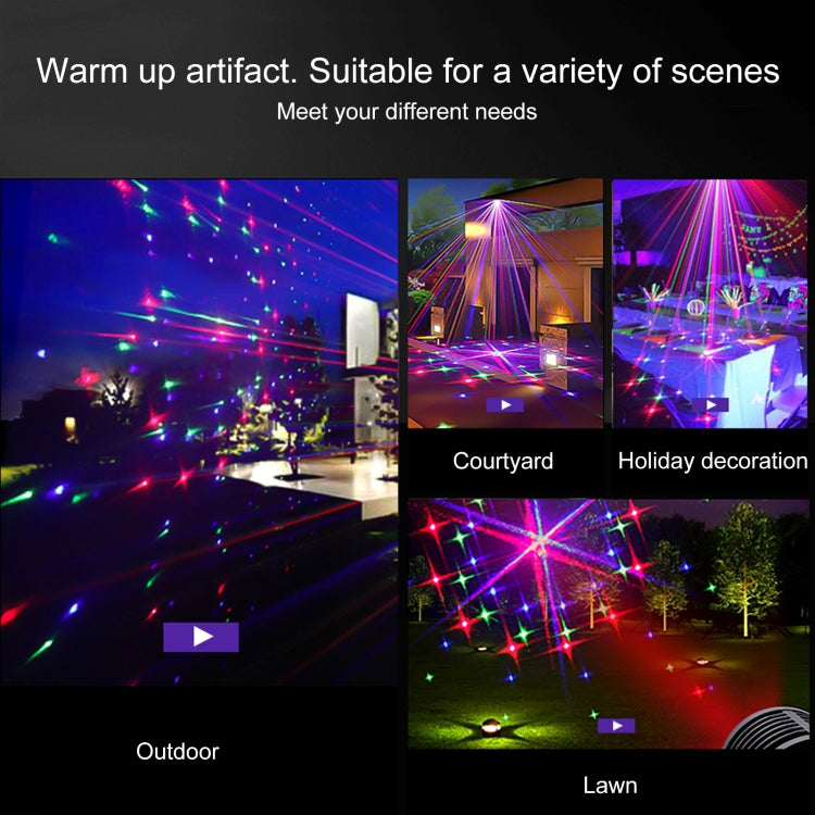 LED戶外庭院激光投影裝飾燈 IP44防水帶遙控，美規