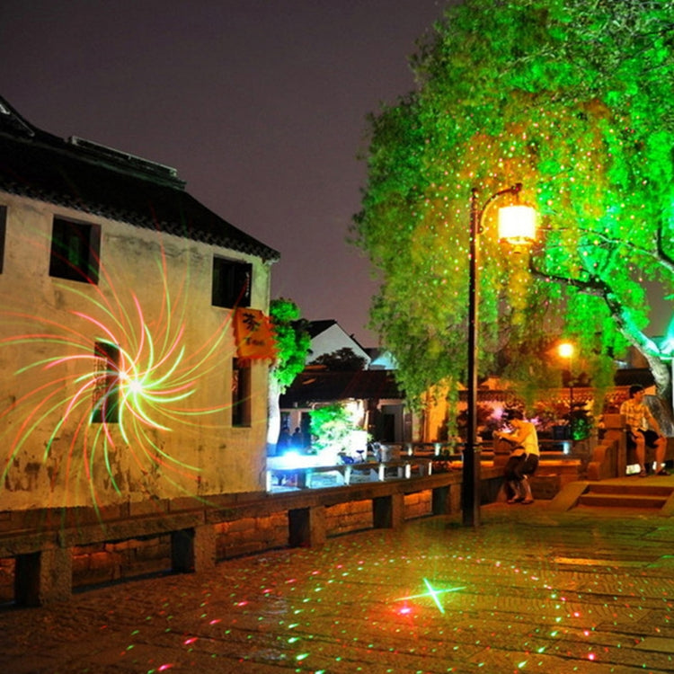 LED戶外庭院激光投影裝飾燈 IP44防水帶遙控，美規