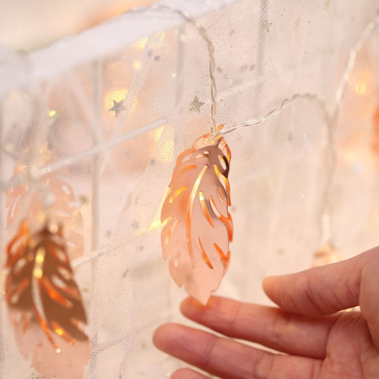 3米 20燈珠 USB 金羽毛聖誕節節日裝飾燈串 室內布置燈串