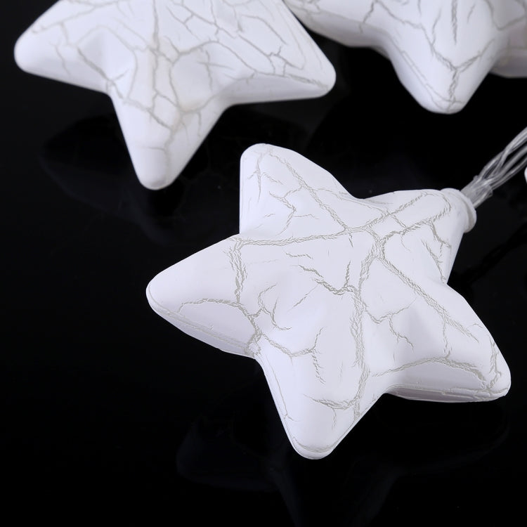 3米 20燈珠 USB 裂紋星星聖誕節節日裝飾燈串 室內布置燈串