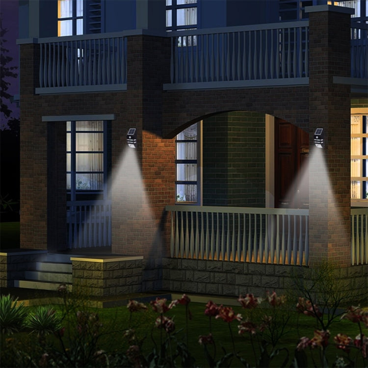 LAMPZOOE CL-102 0.2W 80LM 6000-6500K PIR智能人體感應太陽能壁燈戶外燈 帶5V 0.5W太陽能面板 白光