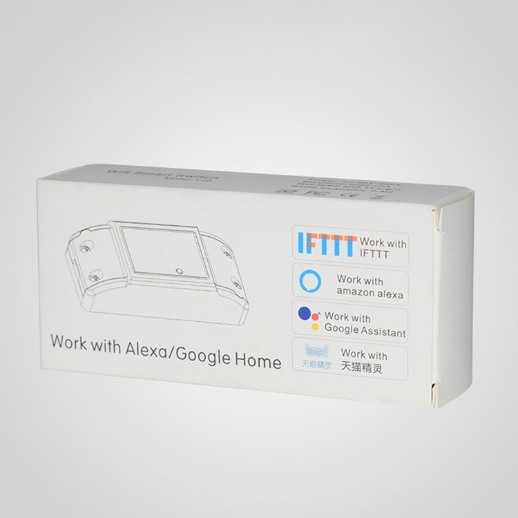 T10 10A 單路智能WiFi通斷器 開關改裝件 支持Alexa&Google Home語音控制 AC 90-250V