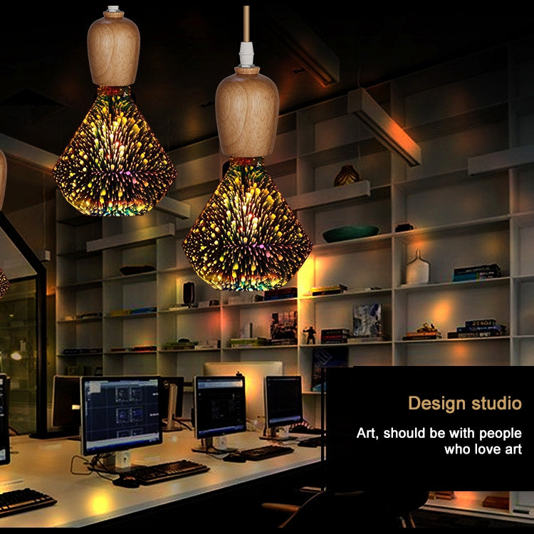 95平鑽 E27 4W 3D煙花燈 48顆SMD2835燈珠 IP65防水 暖白光 AC 85-265V