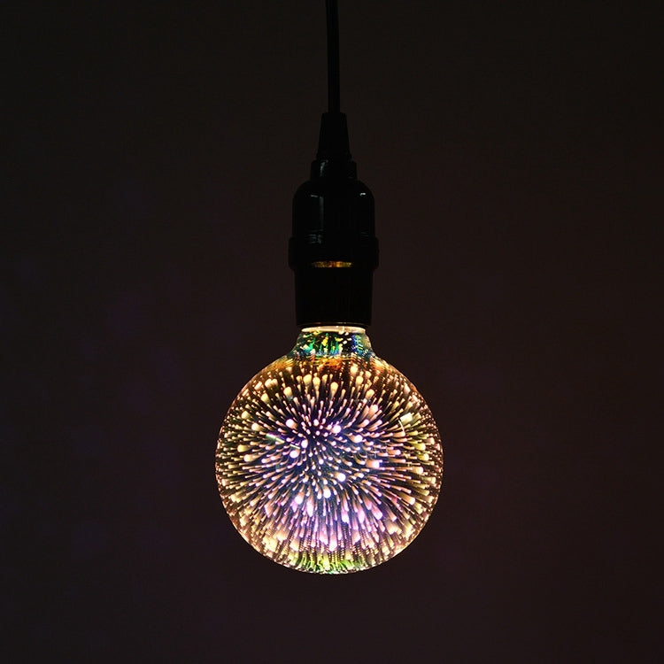 G95 E27 4W 3D煙花燈 48顆SMD2835燈珠 IP65防水 暖白光 AC 85-265V