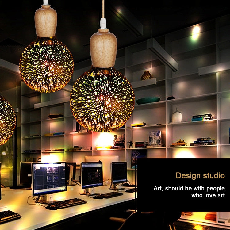 G95 E27 4W 3D煙花燈 48顆SMD2835燈珠 IP65防水 暖白光 AC 85-265V