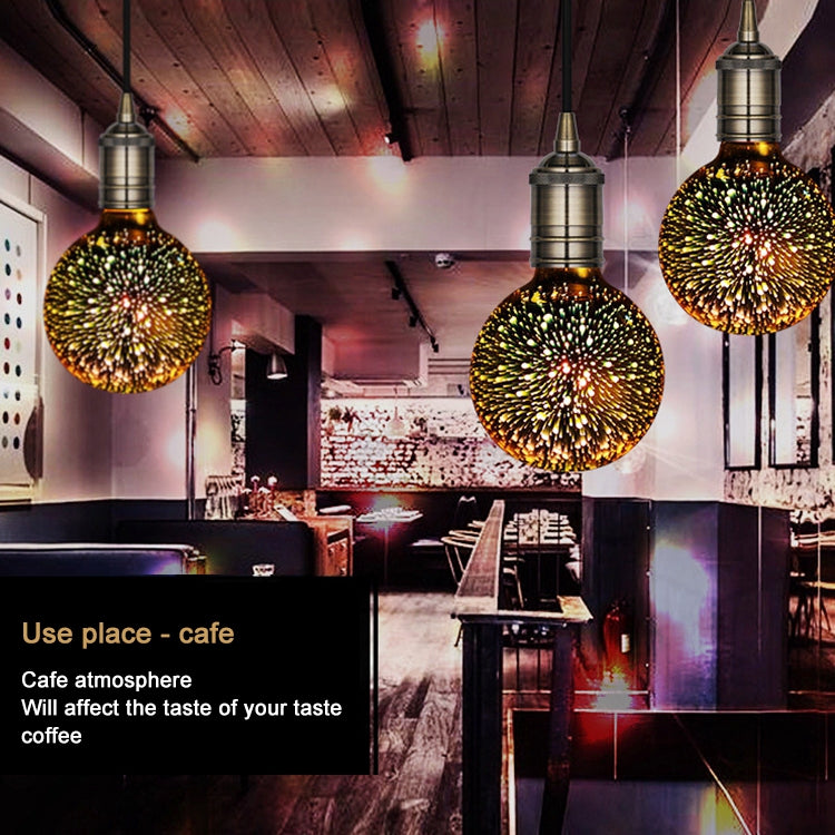 G95 E27 4W 3D煙花燈 48顆SMD2835燈珠 IP65防水 暖白光 AC 85-265V