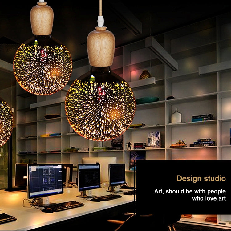 G125 E27 4W 3D煙花燈 48顆SMD2835燈珠 IP65防水 暖白光 AC 85-265V