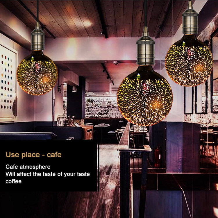 G125 E27 4W 3D煙花燈 48顆SMD2835燈珠 IP65防水 暖白光 AC 85-265V