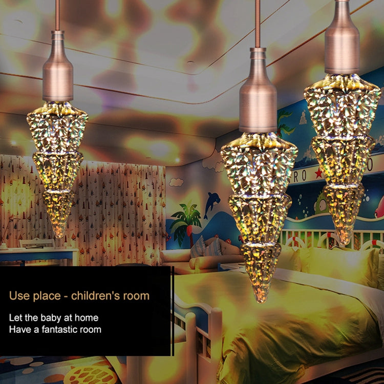 聖誕樹 E27 4W 3D煙花燈 48顆SMD2835燈珠 IP65防水 暖白光 AC 85-265V