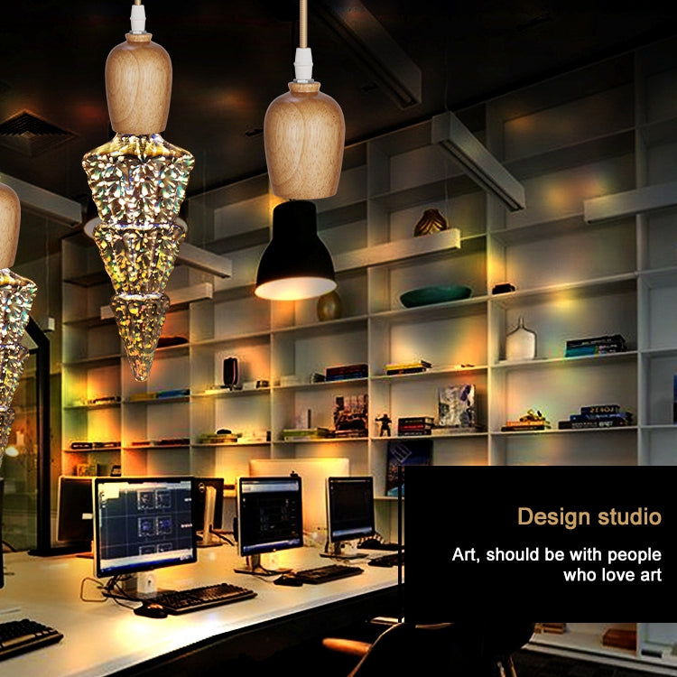 聖誕樹 E27 4W 3D煙花燈 48顆SMD2835燈珠 IP65防水 暖白光 AC 85-265V