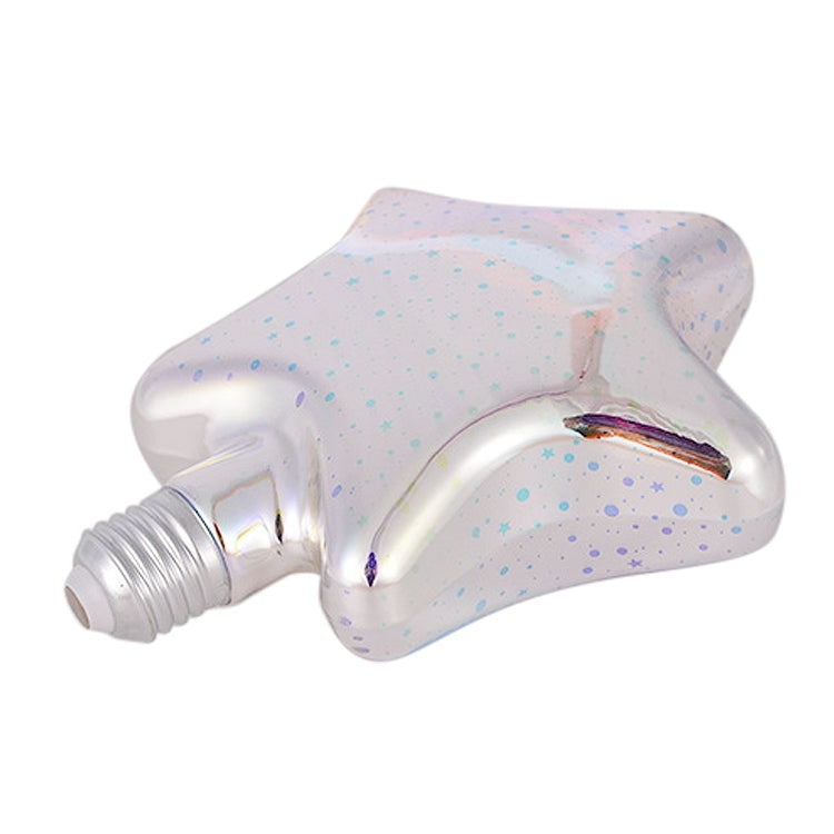 五角星 E27 4W 3D煙花燈 48顆SMD2835燈珠 IP65防水 暖白光 AC 85-265V