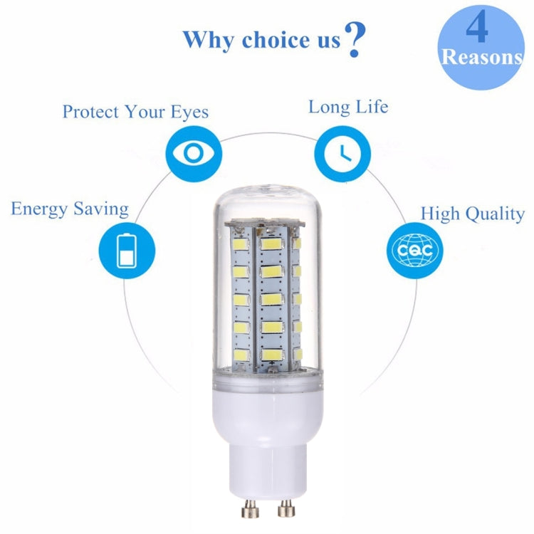 GU10 3.5W LED Corn Light 36 LEDs SMD 5730 Bulb, AC 12V, DC12-24V