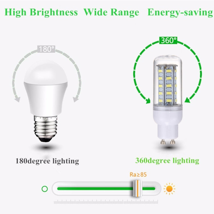 GU10 3.5W LED Corn Light 36 LEDs SMD 5730 Bulb, AC 12V, DC12-24V