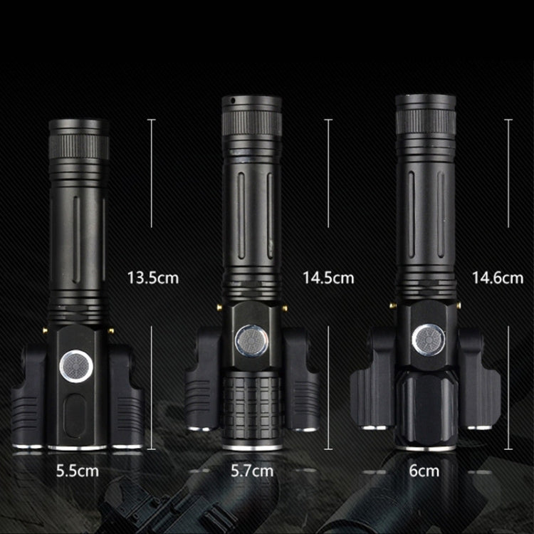 KS-738 T6+XPE燈芯 USB充電旋轉調焦手電筒 四種燈光模式, KS-738