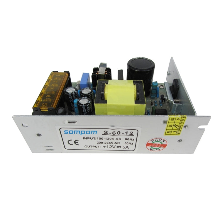 上普SOMPOM S-60-12 60W 12V 5A鐵殼電源 LED燈條電源 監控電源