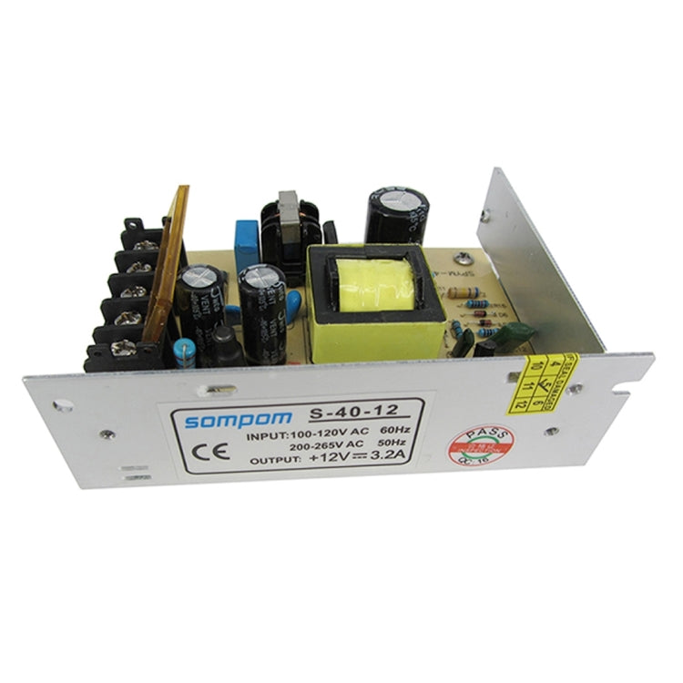 上普SOMPOM S-40-12 40W 12V 3.2A鐵殼電源 LED燈條電源 監控電源