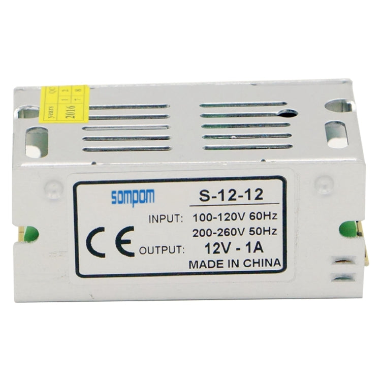上普SOMPOM S-12-12 12W 12V 1A鐵殼電源 LED燈條電源 監控電源