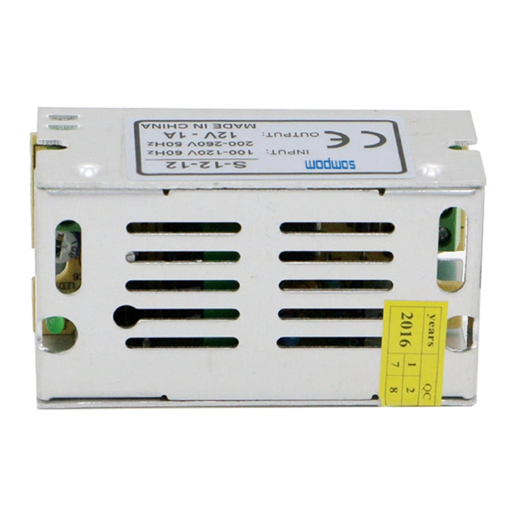 上普SOMPOM S-12-12 12W 12V 1A鐵殼電源 LED燈條電源 監控電源