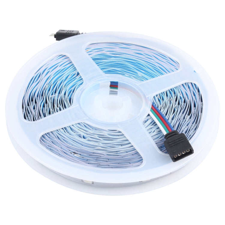 20m 600顆5050燈珠RGB LED燈帶24鍵藍牙+音樂遙控 IP44裸板 歐規