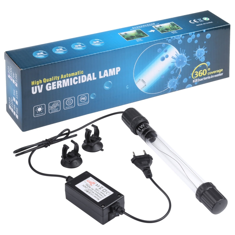 UV-011 11W UV紫外線殺菌燈 除藻消毒魚缸燈, 歐規