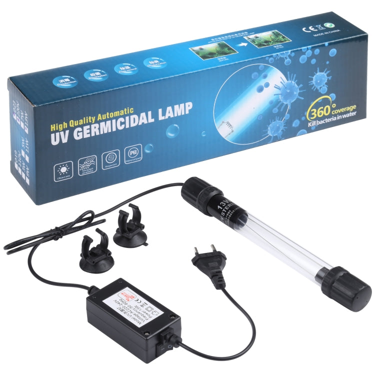 UV-013 13W UV紫外線殺菌燈 除藻消毒魚缸燈, 歐規