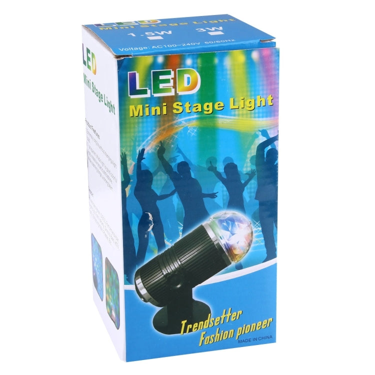 3W LED水晶舞檯燈魔球 美規