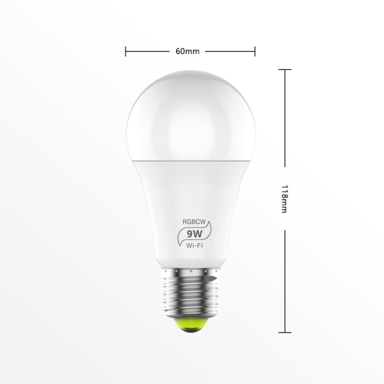 9W 110V E27 RGBCW WIFI LED智能燈泡無線智能家居自動化燈