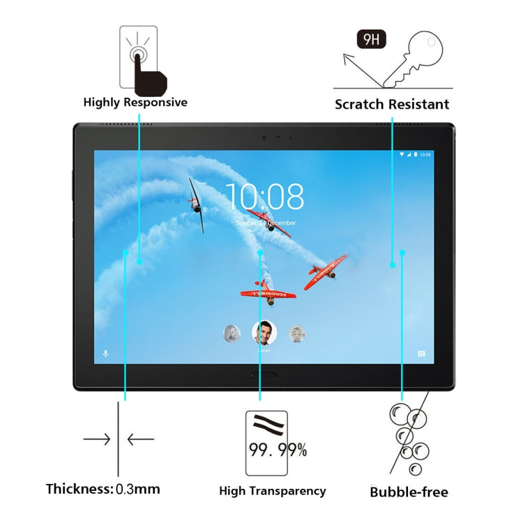 Lenovo TAB 4 10 Plus 0.3mm 9H 鋼化玻璃保護膜