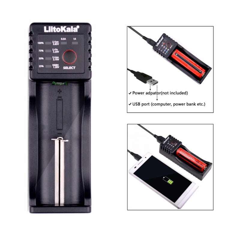 LiitoKala Lii-100 電池充電器