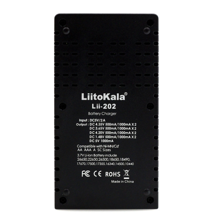 LiitoKala lii-202 USB輸出智能電池充電器