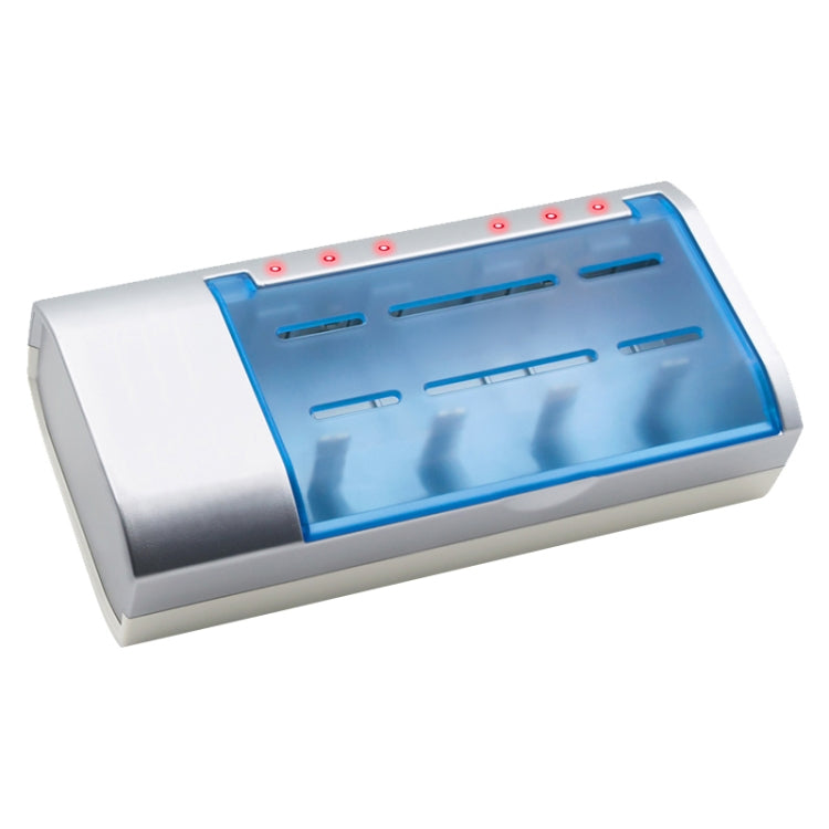 AC 100-240V 4槽電池充電器 適用於AA & AAA & C / D型電池，歐規